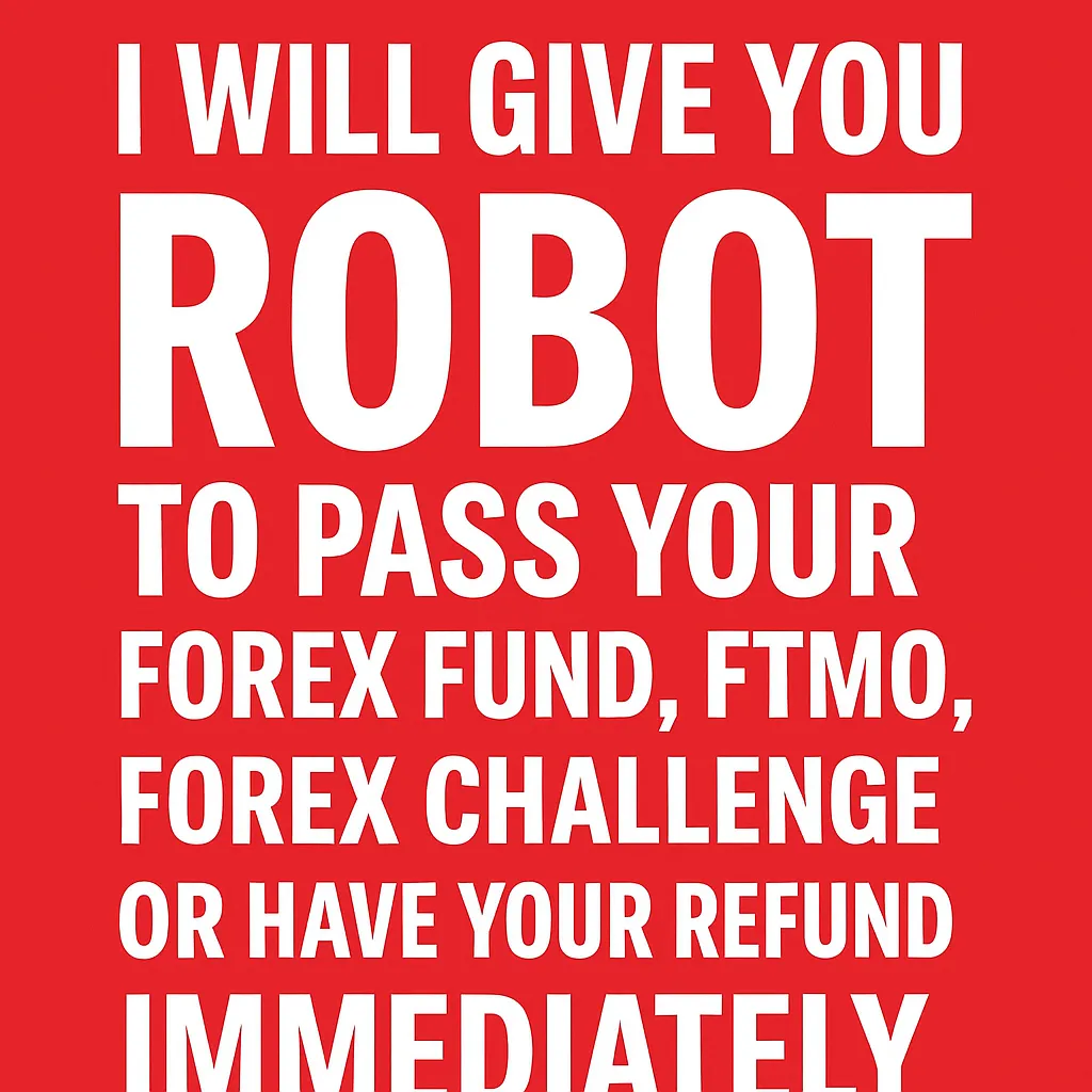 my Trading Robot will pass your forex Challenge or i will refund you 100%